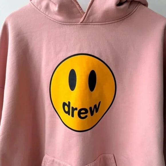 Drew House Deconstructed Mascot Hoodie Pink Unisex Size L F50 - Picture 3 of 9